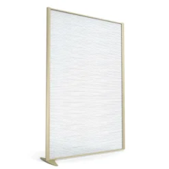 Cloison droite suivante KP - l. 122 x h. 180 cm - polycarbonate - 1 pied stabilisateur