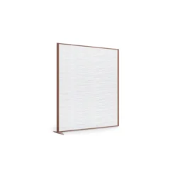 Cloison droite suivante KP - l. 163 x h. 180 cm - polycarbonate - 1 pied stabilisateur