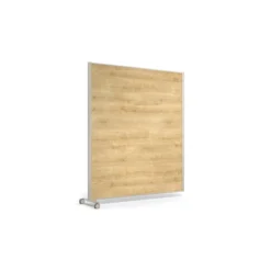 Cloison droite suivante KP - l. 163 x h. 180 cm - mélaminé - 1 pied sur roulettes