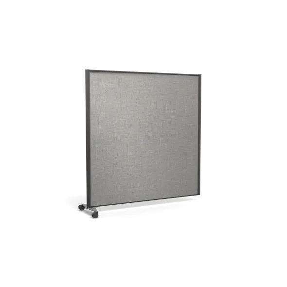 Cloison droite suivante KP - l. 163 x h. 160 cm - mélaminé - 1 pied sur roulettes