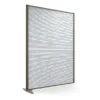 Cloison droite suivante KP - l. 122 x h. 160 cm - polycarbonate - 1 pied stabilisateur