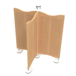 Cloison phonique droite haut courbé Acousti'call - l. 80 x h. 180 cm - avec pied - sans prestation