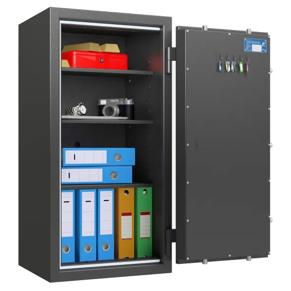 Coffre-fort classe 1 - 129 l - avec valeur assurable - serrure à clé