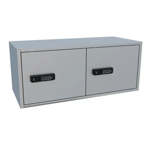 Coffret intérieur pour armoire forte - 2 portes avec 2 compartiments - 98 l - serrure à combinaison électronique