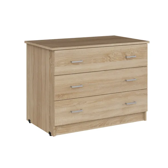 Commode - Kumyos - l. 100 x h. 75 x pr. 60 cm - 3 tiroirs