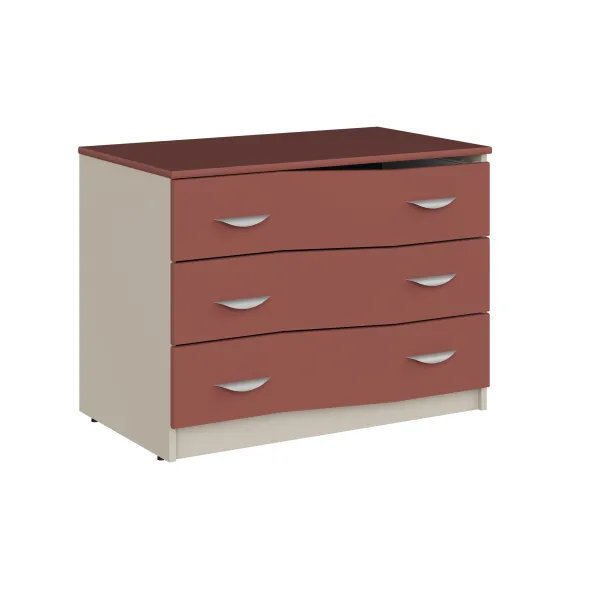 Commode 3 tiroirs - Odéos - l. 100 x h. 75 x pr. 58,5 cm -