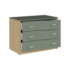 Commode 3 tiroirs - Odéos - l. 100 x h. 75 x pr. 58,5 cm -