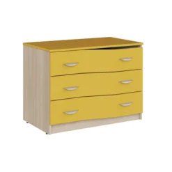 Commode 3 tiroirs - Odéos - l. 100 x h. 75 x pr. 58,5 cm -