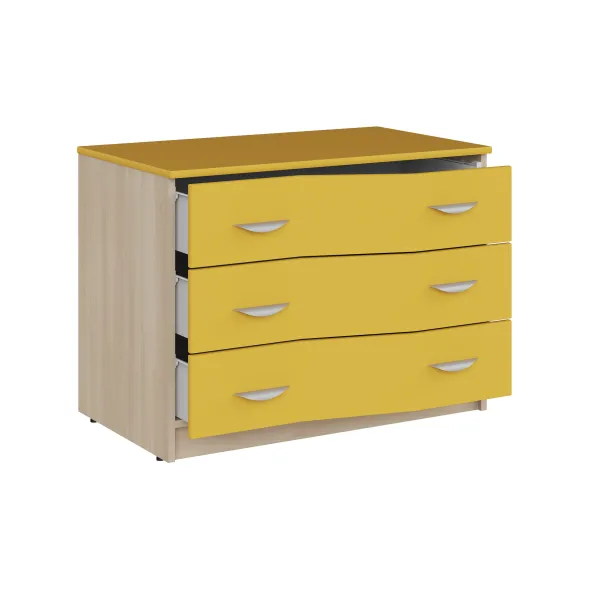 Commode 3 tiroirs - Odéos - l. 100 x h. 75 x pr. 58,5 cm -