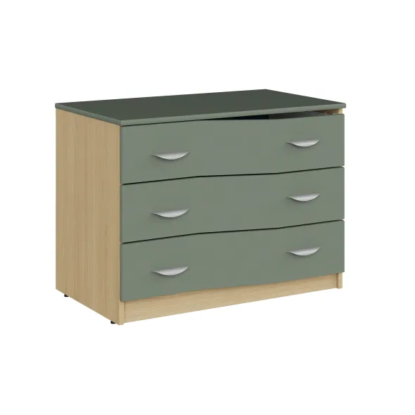 Commode 3 tiroirs - Odéos - l. 100 x h. 75 x pr. 58,5 cm -