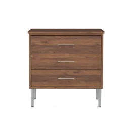Commode Valho - 3 tiroirs - 78 x 78 x 54 cm - structure hêtre massif