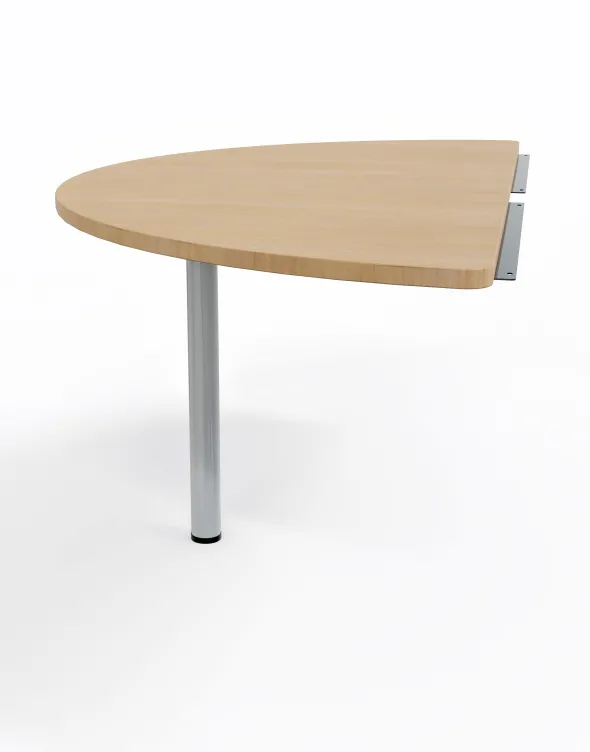 Convivialité demi-lune Corial - l. 160 ou 165 x pr. 80 cm - pour 2 bureaux pr. 80 cm