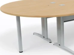 Convivialité demi-lune Corial - l. 160 ou 165 x pr. 80 cm - pour 2 bureaux pr. 80 cm
