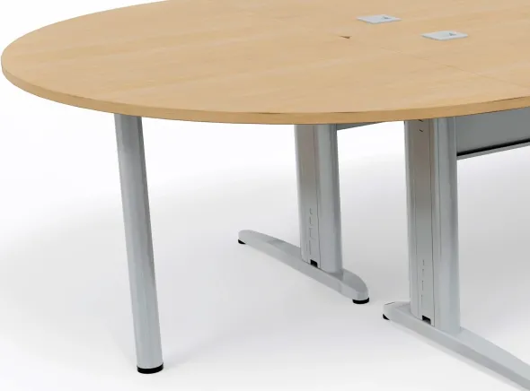 Convivialité demi-lune Corial - l. 160 ou 165 x pr. 80 cm - pour 2 bureaux pr. 80 cm