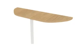 Convivialité demi-lune Epure - l. 160 x pr. 50 cm - pour 2 bureaux pr. 80 cm