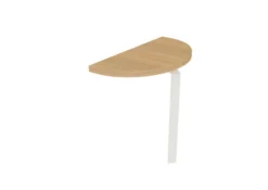 Convivialité demi-lune Epure - l. 80 x pr. 40 cm - pour 1 bureau pr. 80 cm