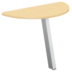 Convivialité demi-lune Fusion - l. 80 x pr. 40 cm - pour 1 bureau pr. 80 cm