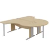 Convivialité demi-lune pour bureau Majesty - l. 163 x pr. 60 cm