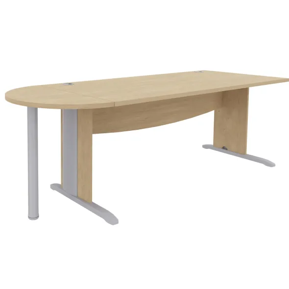 Convivialité demi-lune pour bureau Majesty - l. 80 x pr. 40 cm