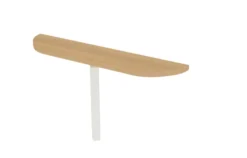 Convivialité frontale Epure - l. 140 x pr. 30 cm - pour 1 bureau l. 140 cm