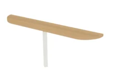 Convivialité frontale Epure - l. 180 x pr. 30 cm - pour 1 bureau l. 180 cm