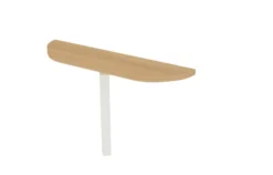 Convivialité frontale Epure - l. 120 x pr. 30 cm - pour 1 bureau l. 120 cm