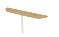 Convivialité frontale Epure - l. 160 x pr. 30 cm - pour 1 bureau l. 160 cm