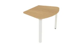 Convivialité goutte d'eau Epure - l. 108 x l. 80 x pr. 80 cm - pour 1 bureau pr. 80 cm