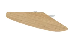 Convivialité éventail Epure - l. 139 x l. 62 x pr. 80 cm - pour 2 bureaux compacts 120° asymétriques