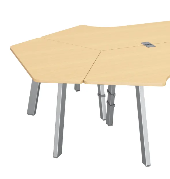 Convivialité éventail Fusion - pour 2 bureaux compact 120°