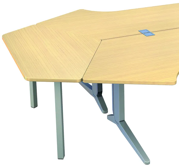 Convivialité éventail Fusion - pour 2 bureaux compact 120°