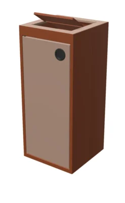 Corbeille Pick Up avec porte - couvercle pivotant - 60 l