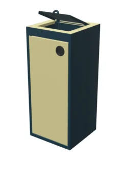 Corbeille Pick Up avec porte - couvercle articulé - 60 l