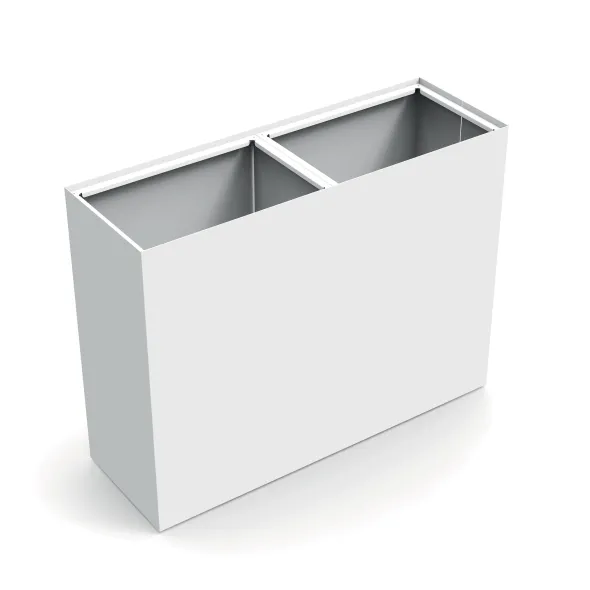 Corbeille sans couvercle Pick Up - 2 x 90 l