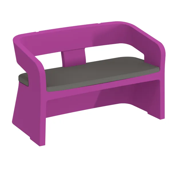 Coussin d'assise banquette 2 places Karla - tissu - usage intérieur