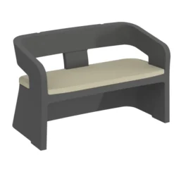 Coussin d'assise banquette 2 places Karla - textile enduit - usage intérieur