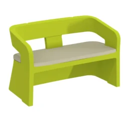 Coussin d'assise banquette 2 places Karla - textile enduit - usage intérieur