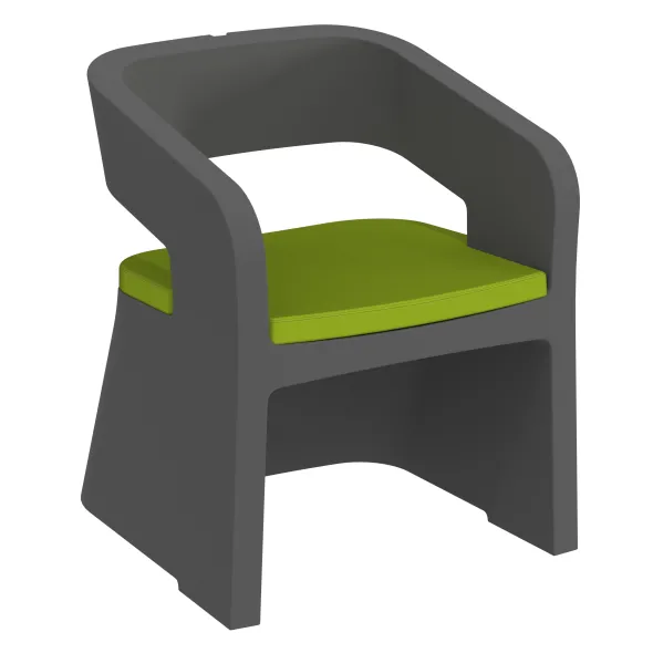 Coussin d'assise chauffeuse Karla - tissu - usage intérieur