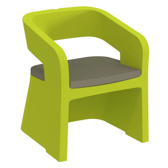 Coussin d'assise chauffeuse Karla - textile enduit - usage intérieur