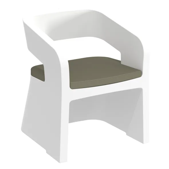 Coussin d'assise chauffeuse Karla - textile enduit - usage intérieur