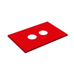 Couvercle bouteille/canette pour corbeille 90 l Pick Up - 2 ronds - 8 cm