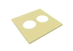 Couvercle pour corbeille Pick Up - 60 l - 2 ronds - diamètre 10,8 cm