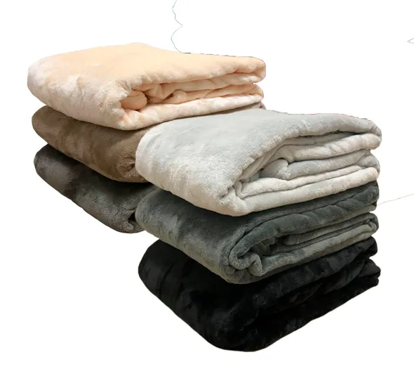 Couverture microfibre Microflanelle - 180 x 220 cm - lot de 10