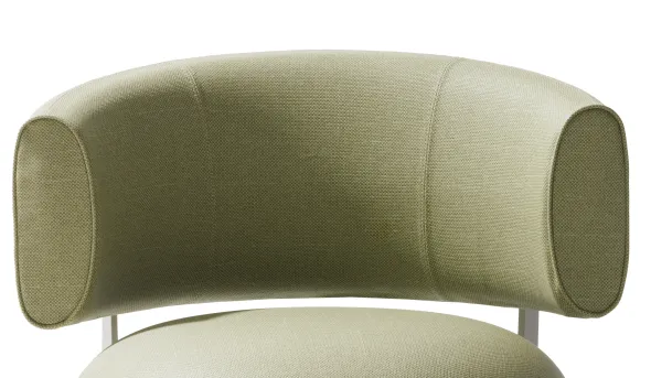 Dossier courbe Code out - textile enduit - Ø 68 cm