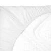 Drap housse 100 % coton blanc - 60 x 140 cm - lot de 10