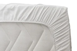Drap housse polycoton blanc - 80 x 200 cm - lot de 10