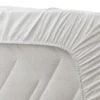 Drap housse polycoton blanc - 60 x 120 cm - lot de 10