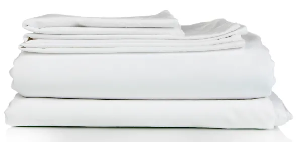 Drap plat 100 % coton blanc - 240 x 300 cm - lot de 10