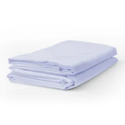 Drap plat 100 % coton couleur - 120 x 180 cm - lot de 10