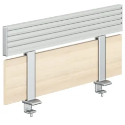 Ecran de séparation Fusion l. 80 cm - mélaminé avec rail